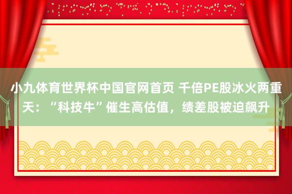 小九体育世界杯中国官网首页 千倍PE股冰火两重天：“科技牛”催生高估值，绩差股被迫飙升