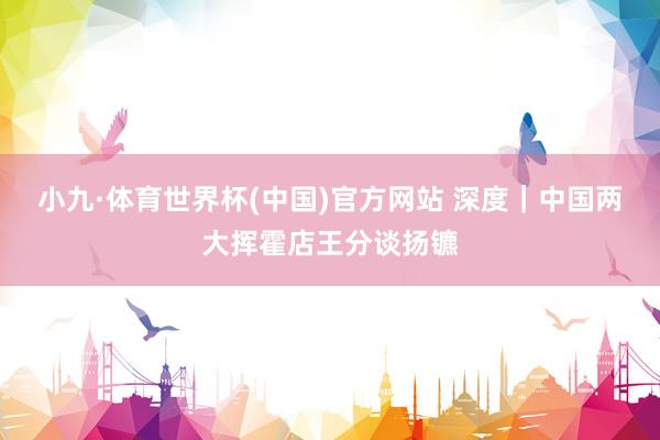 小九·体育世界杯(中国)官方网站 深度｜中国两大挥霍店王分谈扬镳