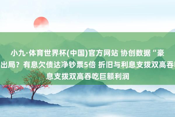 小九·体育世界杯(中国)官方网站 协创数据“豪赌”算力租出局？有息欠债达净钞票5倍 折旧与利息支拨双高吞吃巨额利润