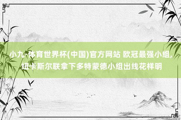 小九·体育世界杯(中国)官方网站 欧冠最强小组, 纽卡斯尔联拿下多特蒙德小组出线花样明