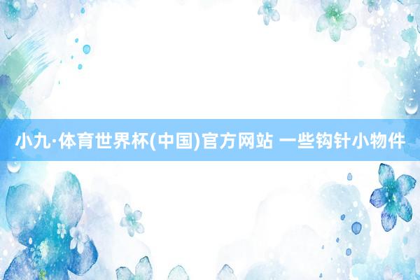 小九·体育世界杯(中国)官方网站 一些钩针小物件