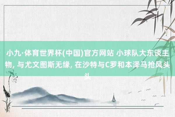 小九·体育世界杯(中国)官方网站 小球队大东谈主物， 与尤文图斯无缘， 在沙特与C罗和本泽马抢风头