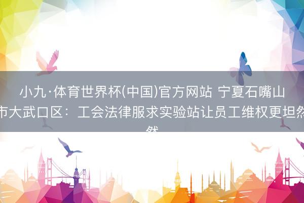 小九·体育世界杯(中国)官方网站 宁夏石嘴山市大武口区：工会法律服求实验站让员工维权更坦然