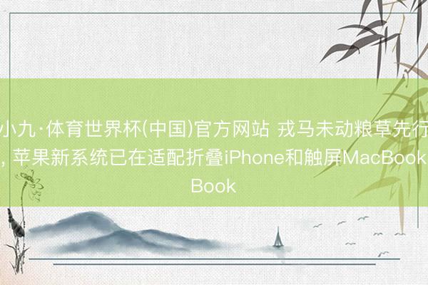 小九·体育世界杯(中国)官方网站 戎马未动粮草先行， 苹果新系统已在适配折叠iPhone和触屏MacBook