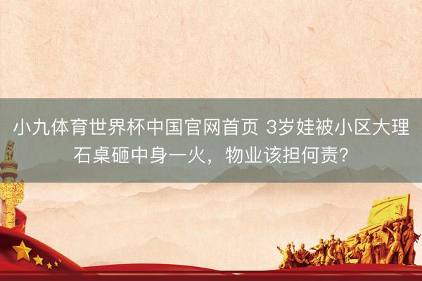 小九体育世界杯中国官网首页 3岁娃被小区大理石桌砸中身一火,物业该担何责?